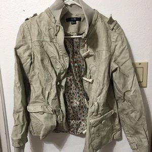 Faux leather jacket